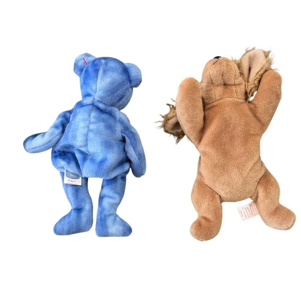 Ty Beanie Babies Plush Lot 4 Valentina Mother Peace Spunky Multicolor Excellent - Picture 7 of 7